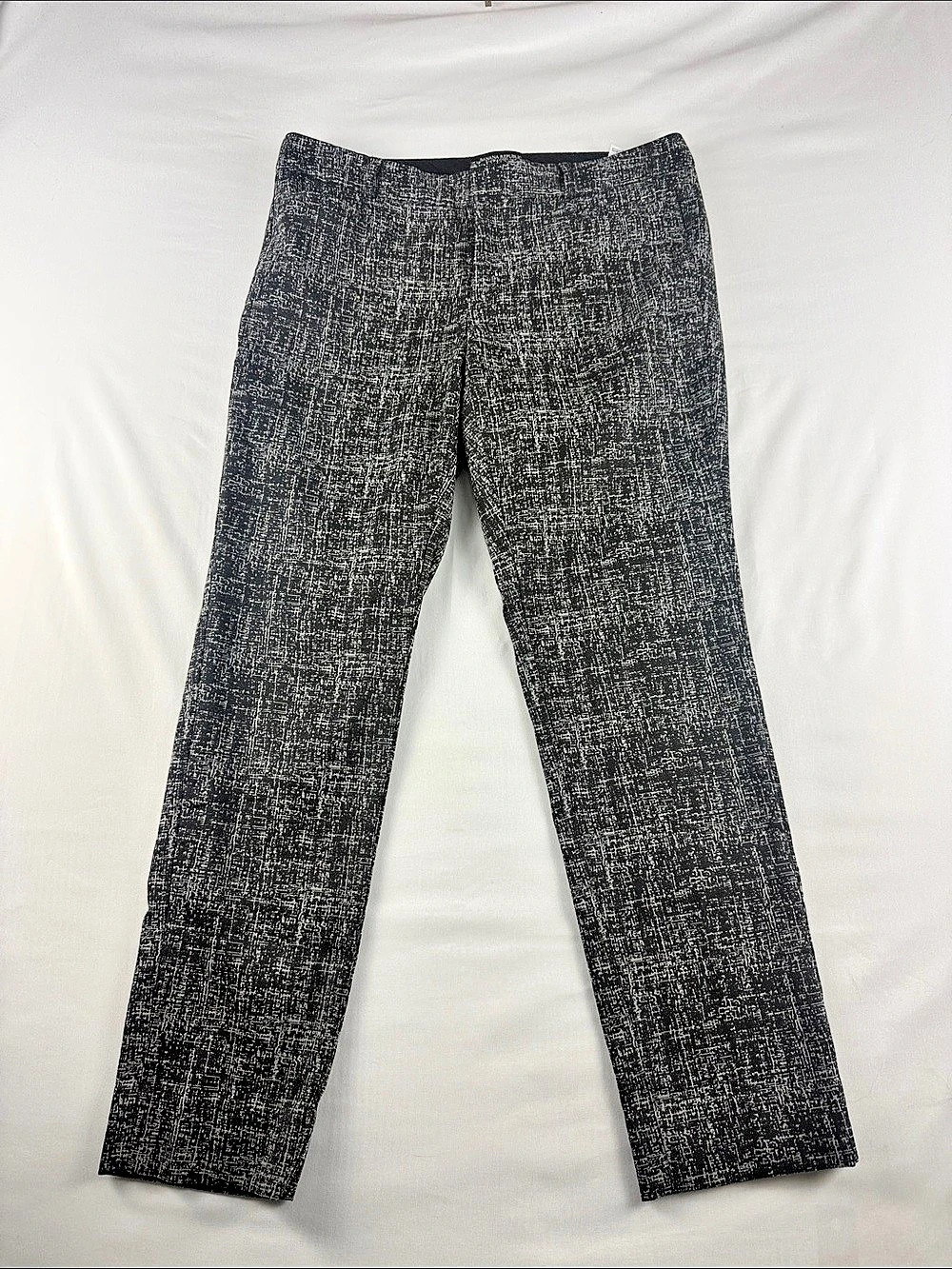 Banana Republic Sloan Fit Black & Cream Dress Pants Women’s 6 Stretch